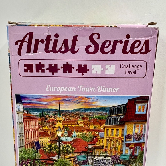 TCGArtist Series Sure Lox "European Town Dinner" 1000 Piece Jigsaw Puzzle New - Picture 5 of 5
